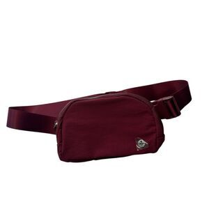 NEW Nylon Belt Bag burgundy cross body fanny pack
